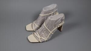 Sam Edelman Women’s Emmie Heeled Sandals Modern Ivory Size 9 Dress Shoes